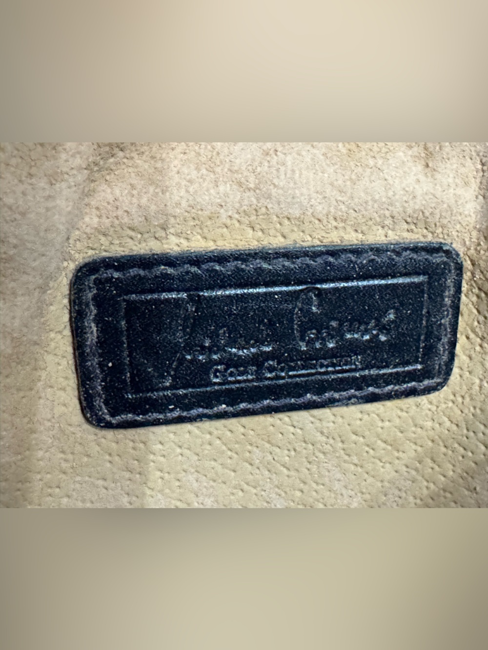 MCM White and Navy Visetos Logo Crossbody Bag - Picture 12 of 17